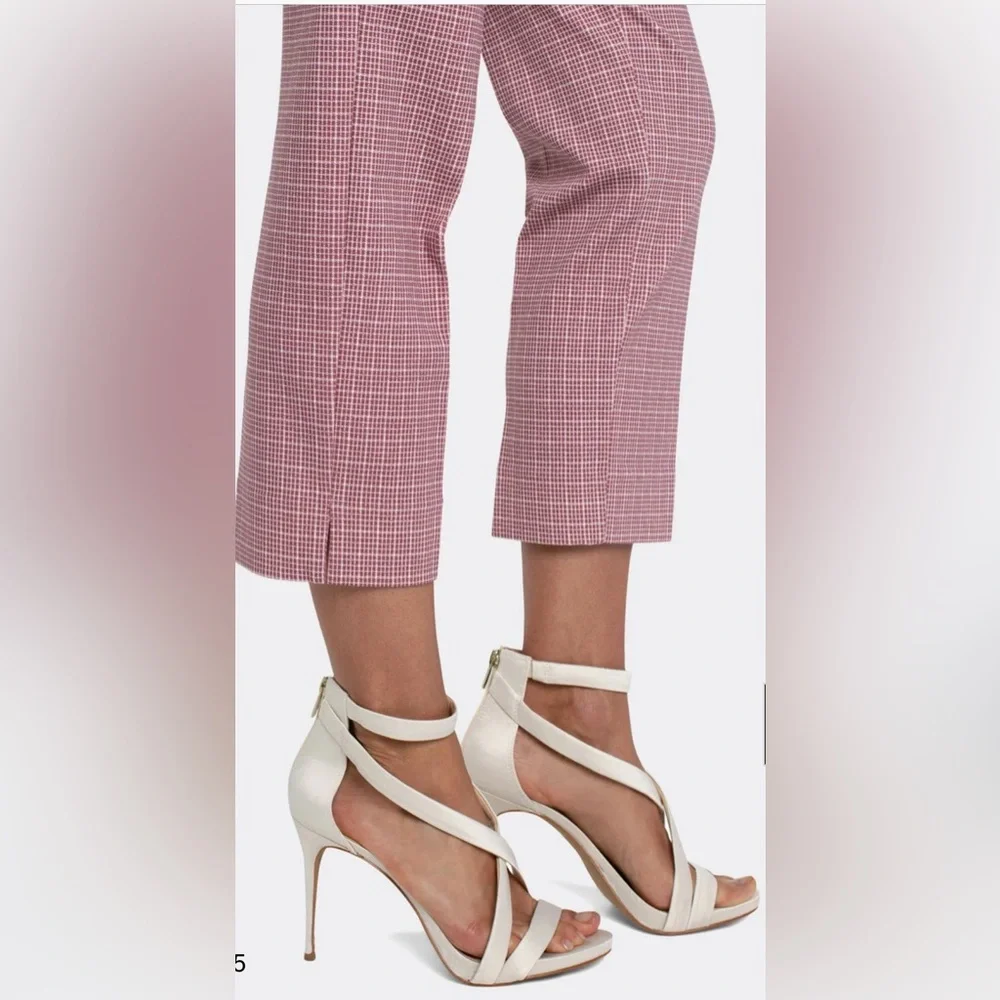 Liverpool Los Angeles | Sweet Berry Mini Box Plaid Dress Pants - Picture 3 of 8